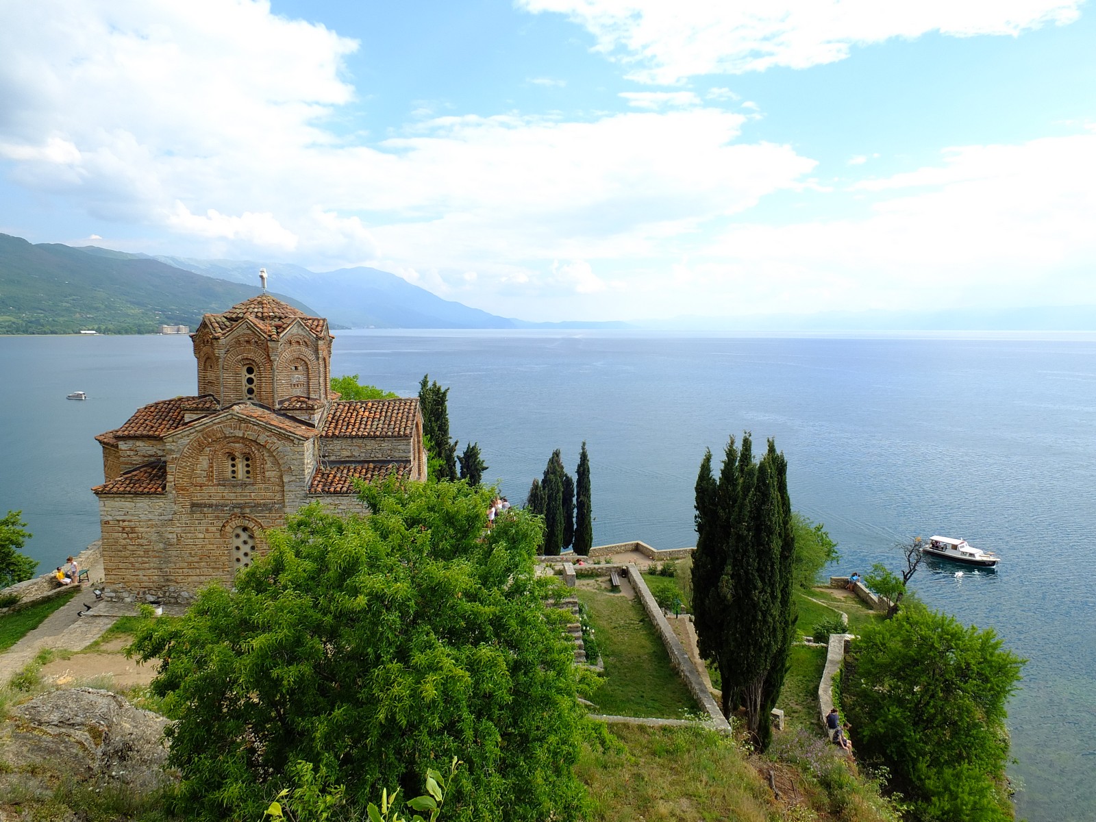 Der wohl bekannteste Blick auf den Ohridsee - Lupe Reisen