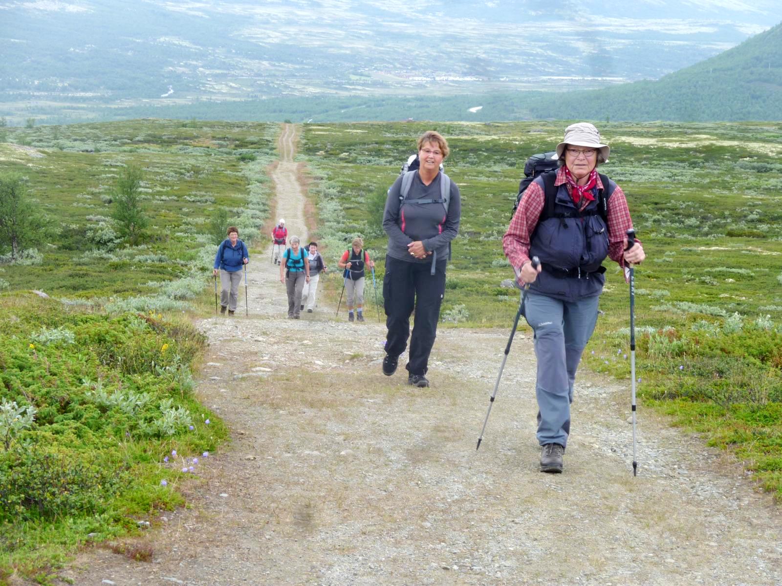Wandergruppe auf dem Olavsweg - Lupe Reisen